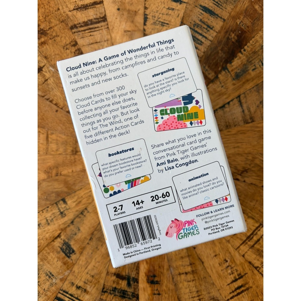 Pink Tiger Games Cloud Nine A Game of Wonderful Things Ami Baio Card Game - Picture 2 of 5